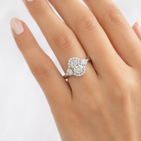 The Halo — Oval Diamond Pavé Engagement Ring - Image 4