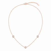 The Rivière — Diamond Bezel Station Necklace - Image 2