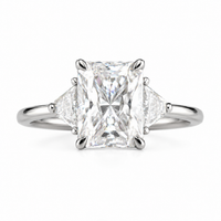 The Radiant Trapezoid — Diamond Engagement Ring - Image 2