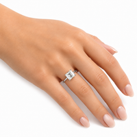 The Emerald Solitaire — Diamond Engagement Ring - Image 2