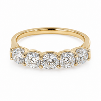 The Union — Half Eternity Wedding Band - Image 3