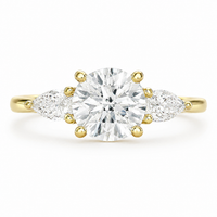 The Pear Side Stone — Diamond Engagement Ring - Image 1