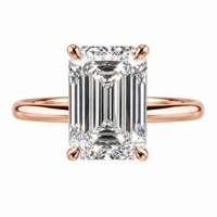 The Minimalist — Emerald Cut Solitaire Ring - Image 1