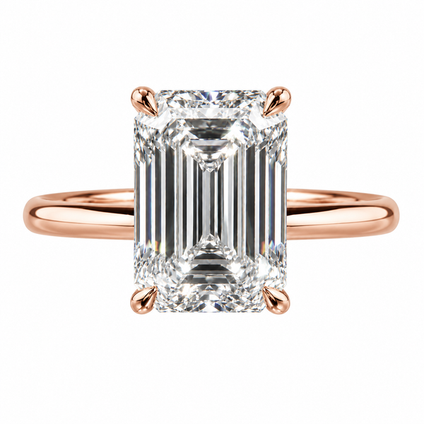The Minimalist — Emerald Cut Solitaire Ring