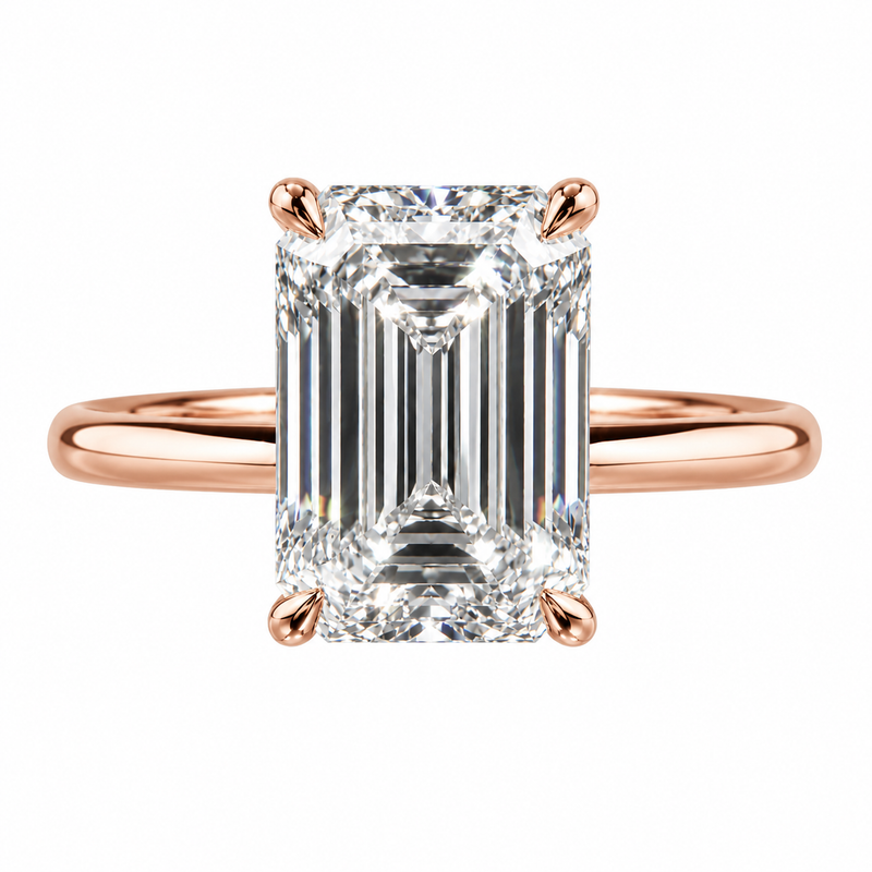 The Minimalist — Emerald Cut Solitaire Ring