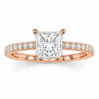 The Princess Pavé — Diamond Engagement Ring - Image 2