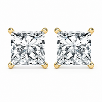 The Princess Studs — Princess Cut Diamond Earrings - Image 2