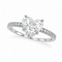 The Heart Pavé — Diamond Engagement Ring - Image 4