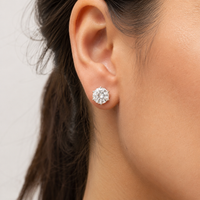 The Soleil Studs — Round Diamond Earrings II - Image 2