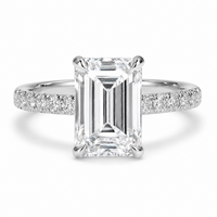 The Emerald Pavé — Diamond Ring - Image 1