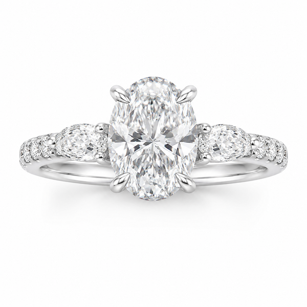 The Oval Pear — Diamond Engagement Ring