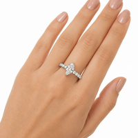 The Marquise Pavé — Diamond Engagement Ring - Image 3