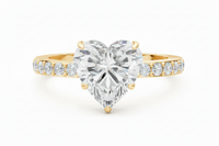 The Amour — Heart Diamond Pavé Ring - Image 3