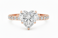 The Amour — Heart Diamond Pavé Ring - Image 4