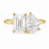 The Deux Emerald — Toi et Moi Diamond Ring - Image 1