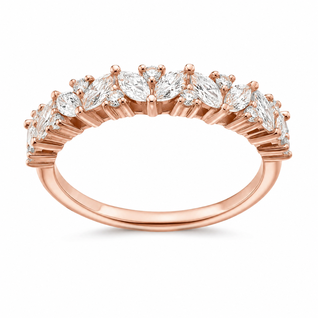The Alliance — Marquise & Round Diamond Wedding Ring