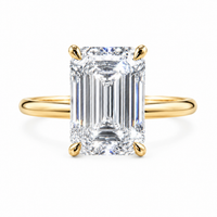The Minimalist — Emerald Cut Solitaire Ring - Image 3