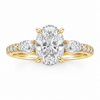The Oval Pear — Diamond Engagement Ring - Image 2