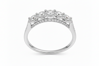 The Devotion — Half Eternity Wedding Band - Image 3