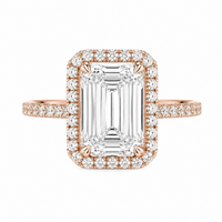 The Emerald Halo — Diamond Engagement Ring - Image 3