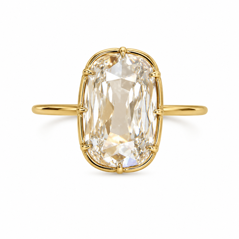 The Heritage — Old Mine Cushion Solitaire Ring