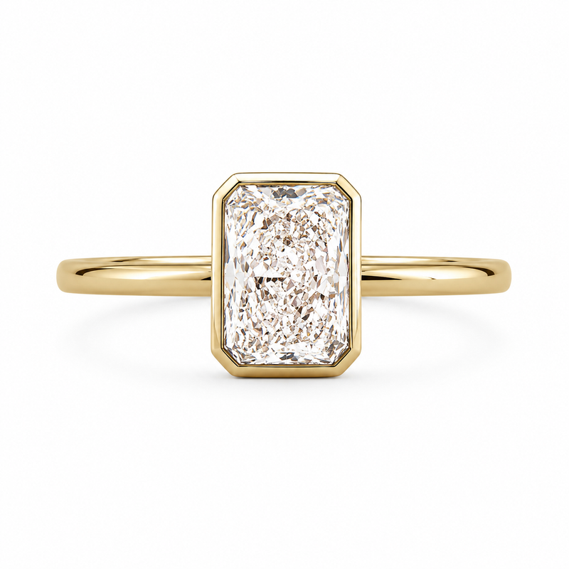 The Radiant Bezel — Diamond Solitaire Ring