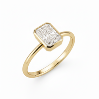 The Radiant Bezel — Diamond Solitaire Ring - Image 3