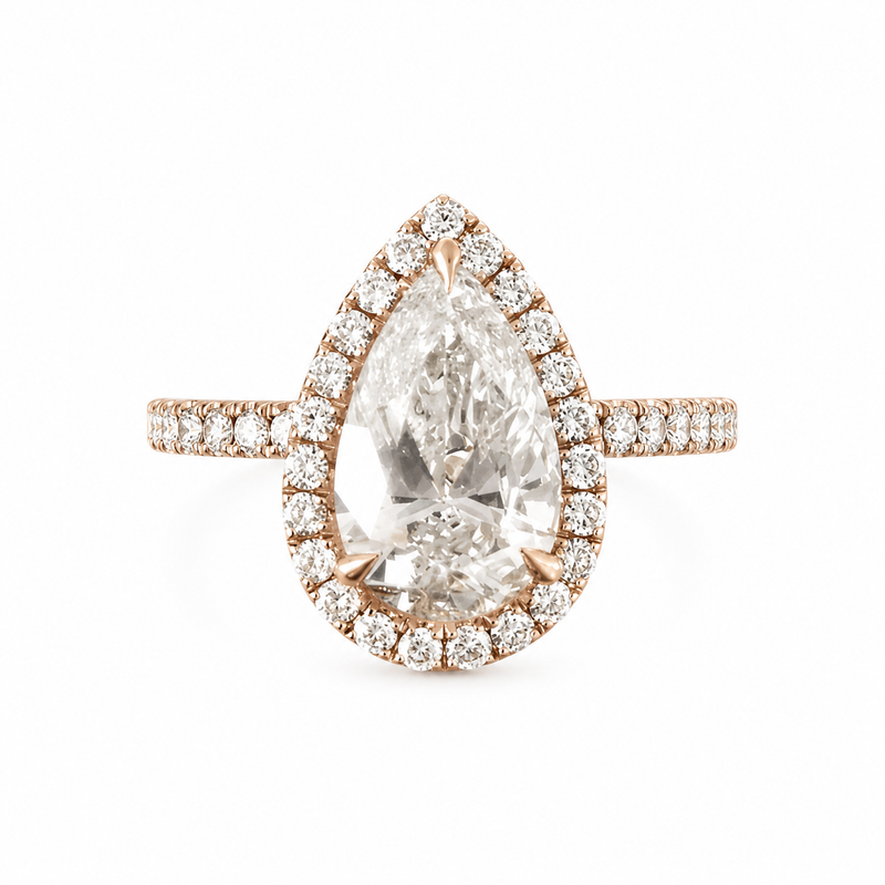 The Pear Halo — Diamond Engagement Ring