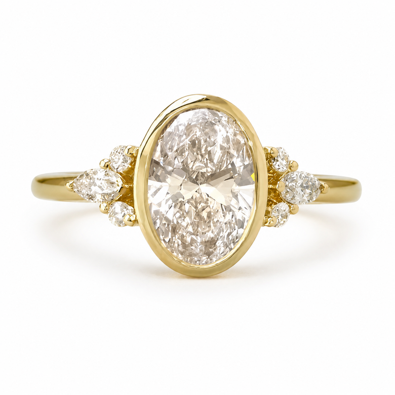 The Oval Bezel — Diamond Engagement Ring