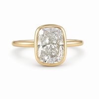 The Elongated Cushion Bezel I — Solitaire Ring - Image 4