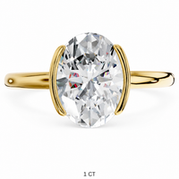 The Lumière — Oval Bezel Solitaire Ring - Image 1