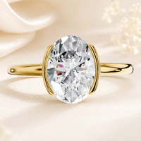 The Lumière — Oval Bezel Solitaire Ring - Image 4
