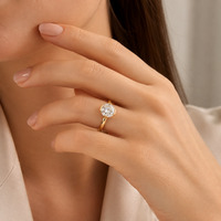 The Celeste — Round Bezel Solitaire Ring - Image 3