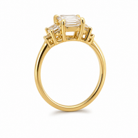 The Baguette — Emerald Cut Diamond Ring - Image 1
