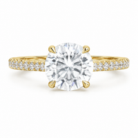 The Pavé Solitaire — Diamond Engagement Ring - Image 1