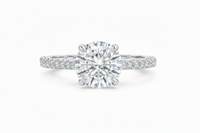 The Pavé Solitaire — Diamond Engagement Ring - Image 2