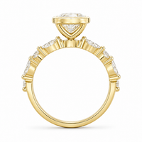 The Vintage Oval — Bezel Set Engagement Ring - Image 4