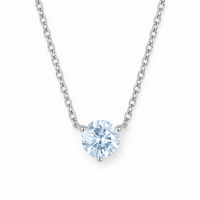 The Azure — Blue Diamond Solitaire Necklace - Image 3