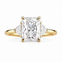 The Radiant Trapezoid — Diamond Engagement Ring - Image 3