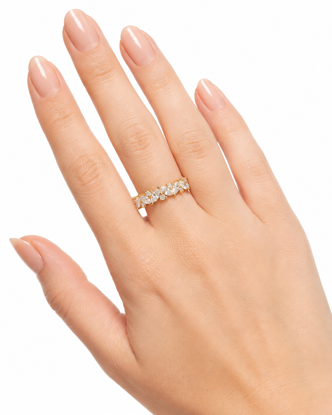 The Alliance — Marquise & Round Diamond Wedding Ring