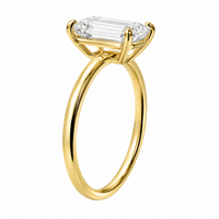 The Minimalist — Emerald Cut Solitaire Ring - Image 4