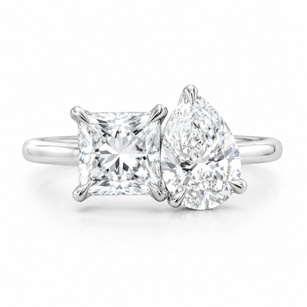 The Deux — Toi et Moi Princess & Pear Ring