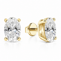 The Oval Studs — Oval Diamond Earrings - Image 2