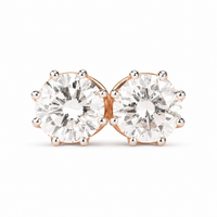 The Soleil Studs — Round Diamond Earrings II - Image 4