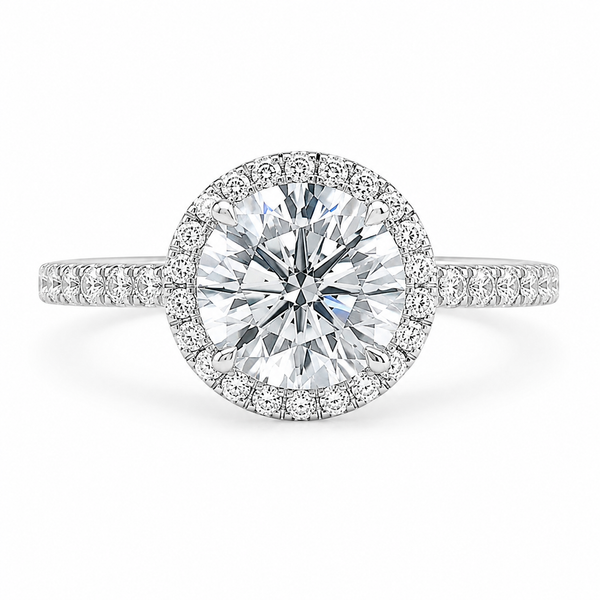 The Halo Moissanite — Diamond Engagement Ring