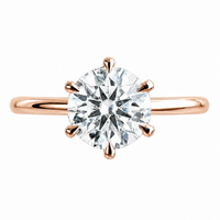 The Six Prong — Diamond Solitaire Engagement Ring - Image 2