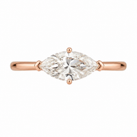 The Marquise Solitaire — Diamond Engagement Ring - Image 2