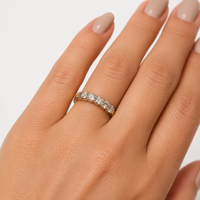 The Union — Half Eternity Wedding Band - Image 4