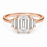 The Baguette — Emerald Cut Diamond Ring - Image 3