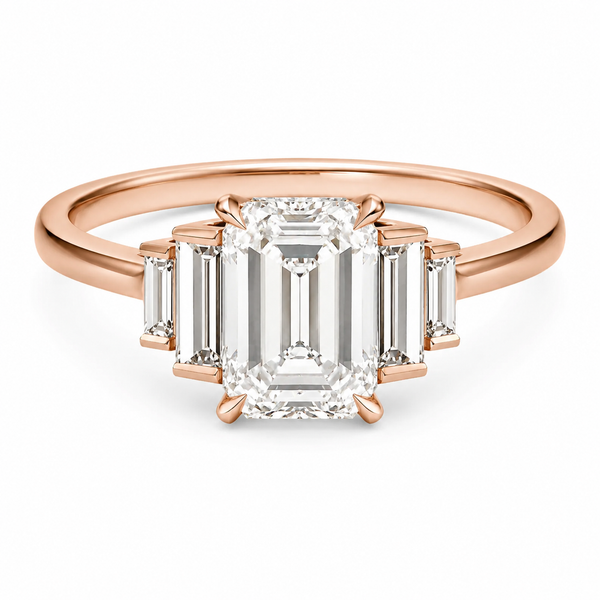 The Baguette — Emerald Cut Diamond Ring